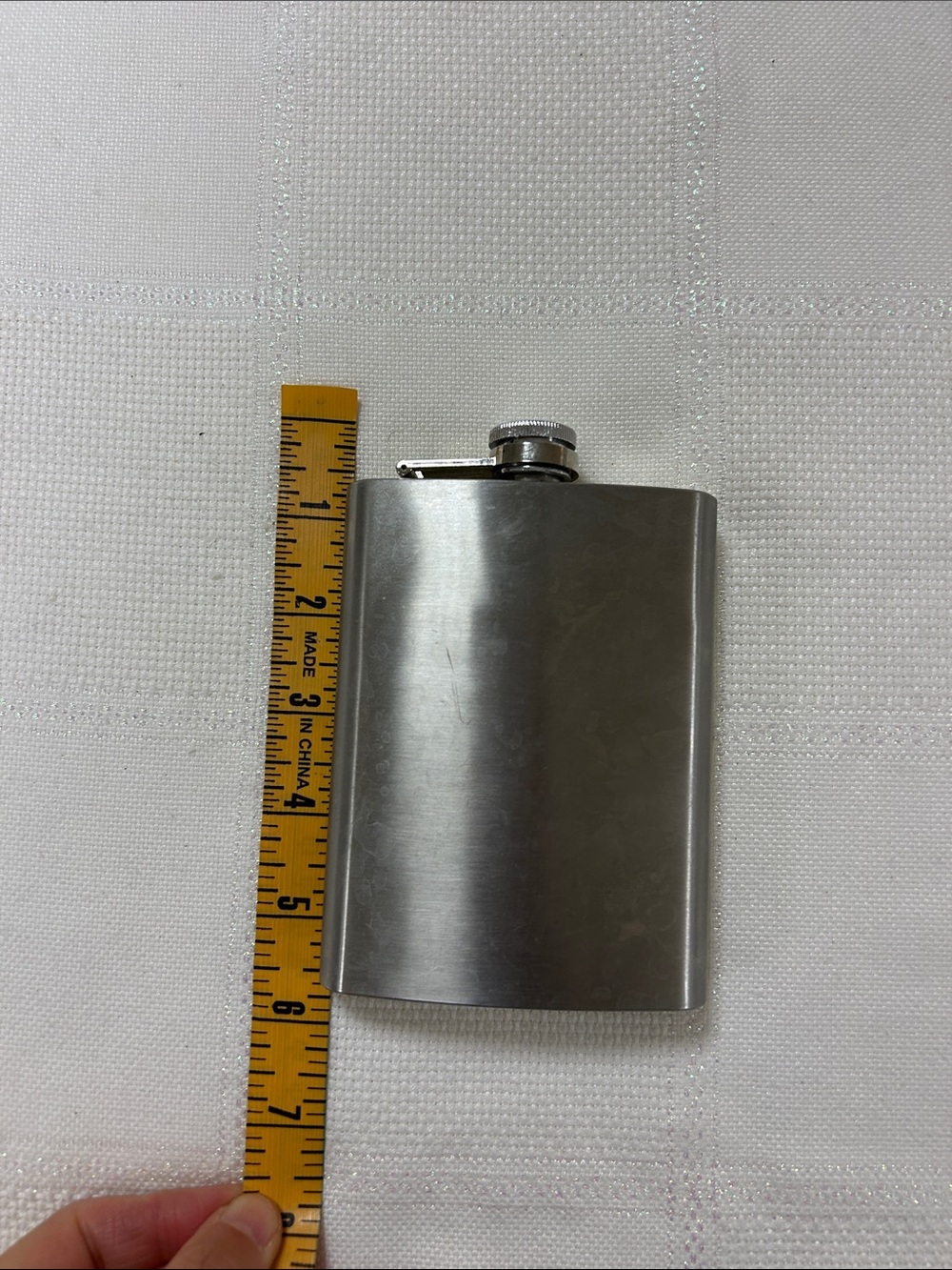 Stainless Steel Hip Flask - Silver Finish image 5